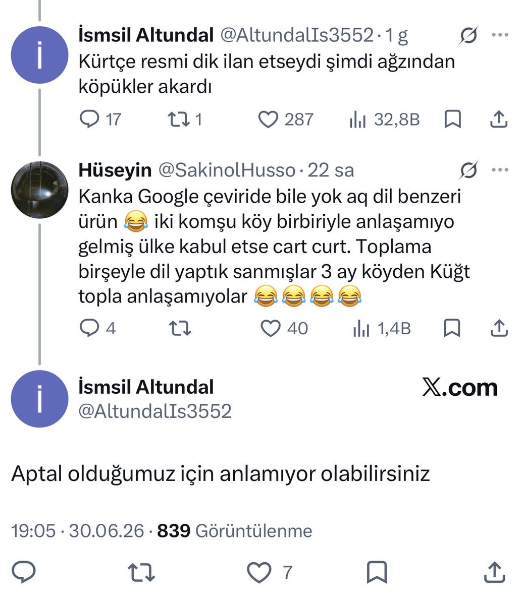Huseyynonr's tweet photo. @AltundalIs3552 @SakinolHusso @myzccc Aynen aptal olduğunuz için anlamıyoruz https://t.co/Vpxnem6TTE