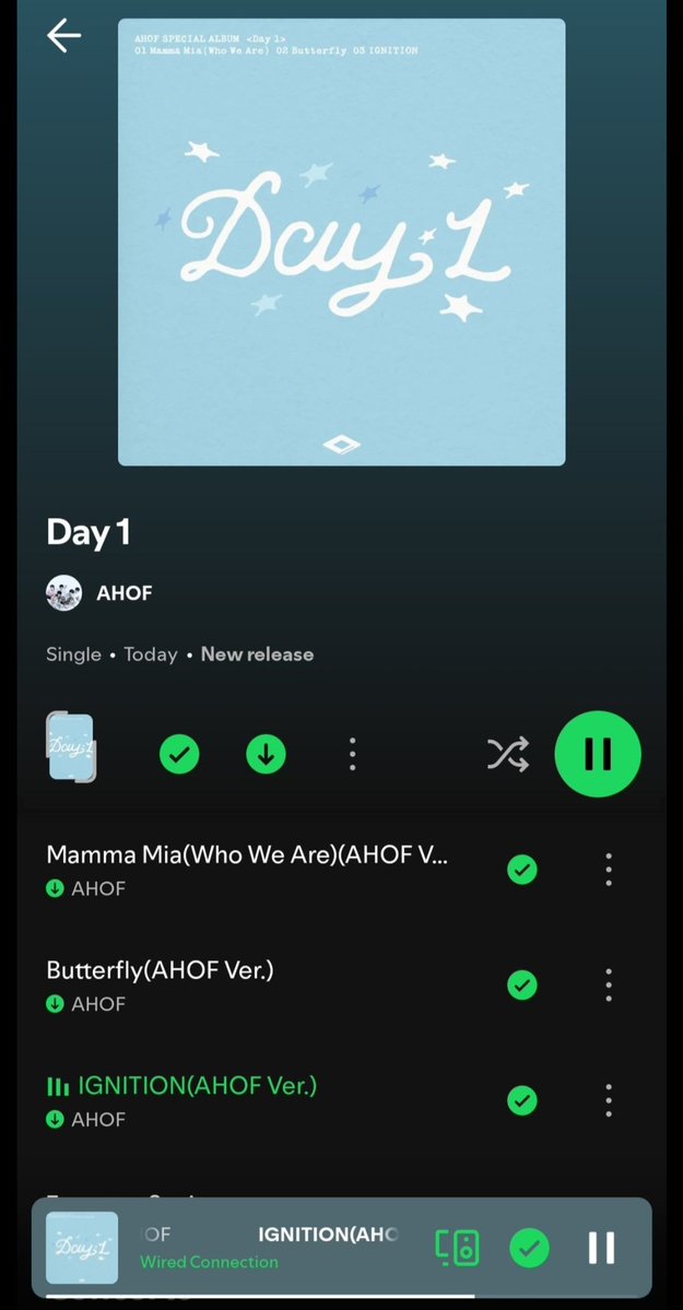 forpakrh9n's tweet photo. ahof giving us ot9 versions of the three universe league songs to commemorate their first anniversary... aaaa thank you i love you for this beautiful gift @AHOF_official 😭💙 https://t.co/6CaeVZD0MU