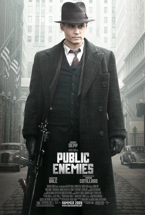 ReemDepp's tweet photo. Public Enemies was released on July 01, 2009.

Starring
Johnny Depp
Christian Bale
Marion Cotillard
Billy Crudup
Stephen Dorff https://t.co/Uih6y3eHq6