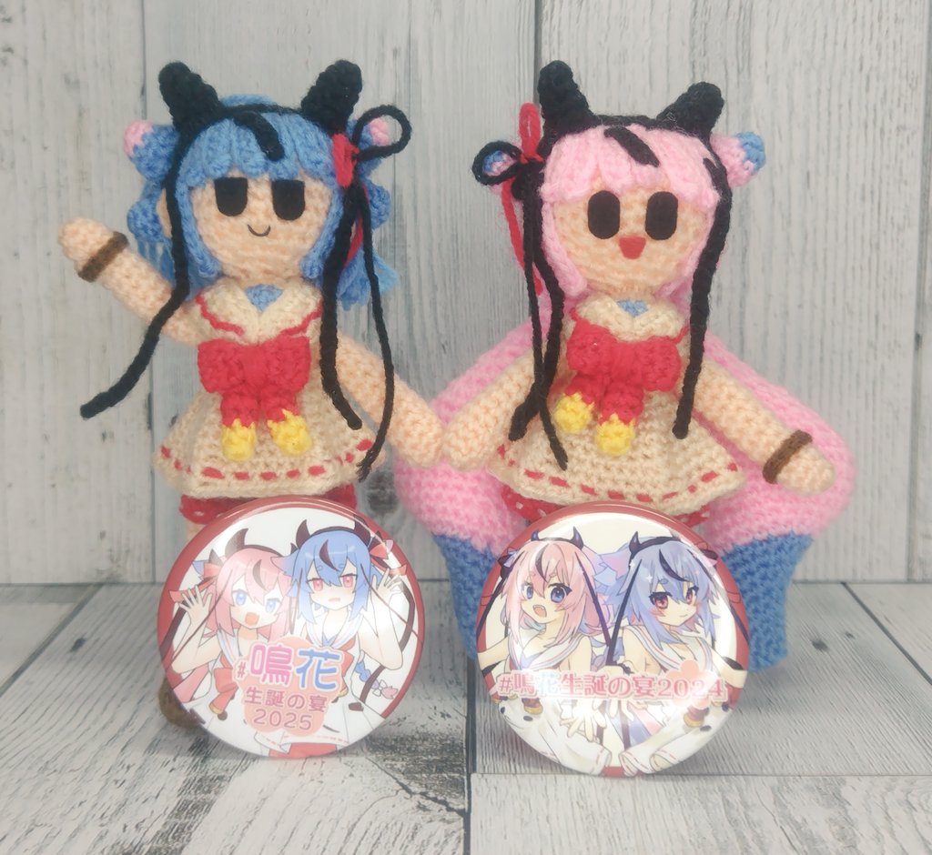 moyasi_yarou's tweet photo. 鳴花生誕(2026)にて当選した缶バッジが届きました！🌸🌸 https://t.co/pVEl0HuMTK