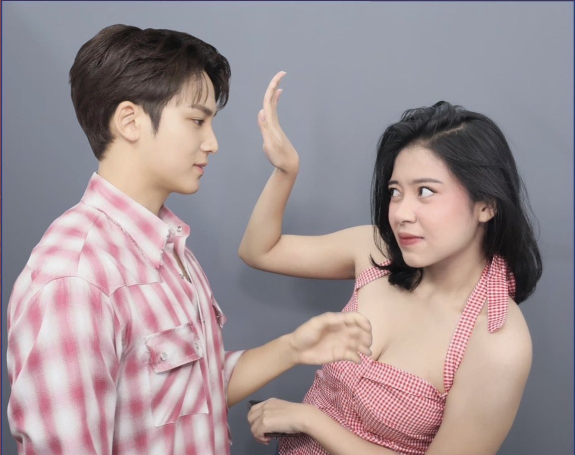 baekmingoo2's tweet photo. kuncinya pake blush kaya ketampol :) https://t.co/0WAQMKuz52