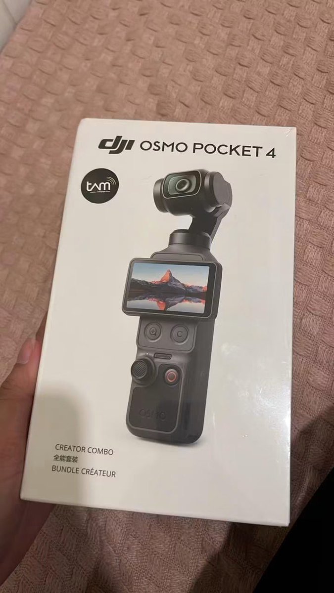 oddatelierx's tweet photo. — WTS DJI Osmo Pocket 4 Creator

Rp. 8.550.000 .-

🌷 bisa COD Tangerang Kota (Alam Sutera/Airport)
🌷 Sealed 
🌷 garansi TAM 1 th
🌷 ada receipt erafone di 10,3

#zonauang https://t.co/IMVFiAAxcE