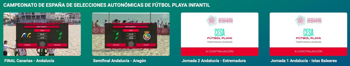 RFAF_tv's tweet photo. 🏆🏖️ 𝐂𝐚𝐦𝐩𝐞𝐨𝐧𝐚𝐭𝐨 𝐝𝐞 𝐄𝐬𝐩𝐚𝐧̃𝐚 𝐝𝐞 𝐒𝐞𝐥𝐞𝐜𝐜𝐢𝐨𝐧𝐞𝐬 𝐀𝐮𝐭𝐨𝐧𝐨́𝐦𝐢𝐜𝐚𝐬 𝐝𝐞 𝐅𝐮́𝐭𝐛𝐨𝐥 𝐏𝐥𝐚𝐲𝐚

🙌 𝐶𝘢𝑚𝘪𝑛𝘰 𝘢 𝘭𝑜𝘴 𝘵𝑖́𝘵𝑢𝘭𝑜𝘴

🥇#AndaluzaInfantilFP l #AndaluzaCadeteFP
🥉#AndaluzaAlevínFP

📺En Novedades #RFAFtv

💟 #FútbolPlayaRFAF https://t.co/EBRVzDgM77