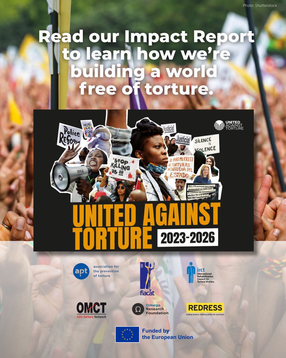 omctorg's tweet photo. 🌍 UATC Three Years of Impact

In a world facing rising conflict, shrinking civil space, and attacks on human rights, collective action has never been more important.

📄Our new Impact Report (2023–2026) highlights how torture cannot be tackled in isolation. Real impact demands a united front. Through joining forces, we can overcome political resistance, funding constraints, and fragmented intervention and build a world free from torture.

📖 Read the new #UnitedAgainstTorture Consortium report to discover the impact we've achieved together—and how you can support our movement ➡️  https://t.co/vL6uNUfOS0 

#EndTorture #HumanRights #UATC #Justice #Accountability #SurvivorsFirst
5d