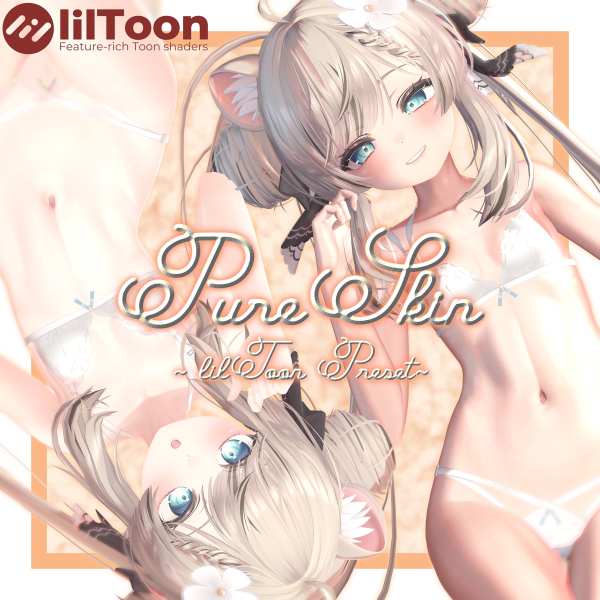 AURU_sAbamiso's tweet photo. ✨lilToonPreset 販売開始！✨

マットで健康的な肌を目指した肌用プリセットです！

「最近の肌シェーダーはテカりすぎかも…」
そんな方にぜひ使っていただきたい仕上がりになっています。

🎉発売記念価格
300円 → 100円（1週間限定）

▼BOOTH
https://t.co/nJCZqBXN75

#VRChat #lilToon #BOOTH #さばそあうるの物置
