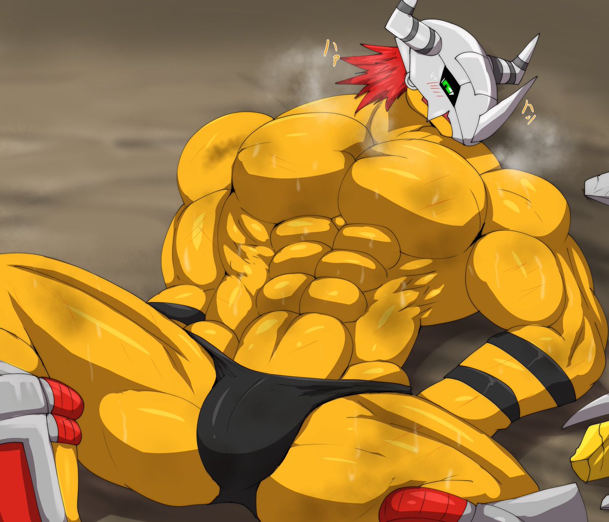 kei49dr's tweet photo. 【R-18ケモホモ絵】ファンボックス投稿しました!今月は敗北して好き放題されてしまうウォグレです！
大盛りプラン以上についてくるおまけは捕まって搾られる姿のウォグレになります。（詳���リンク先は下のポストにて） https://t.co/hL3IPlb8T7