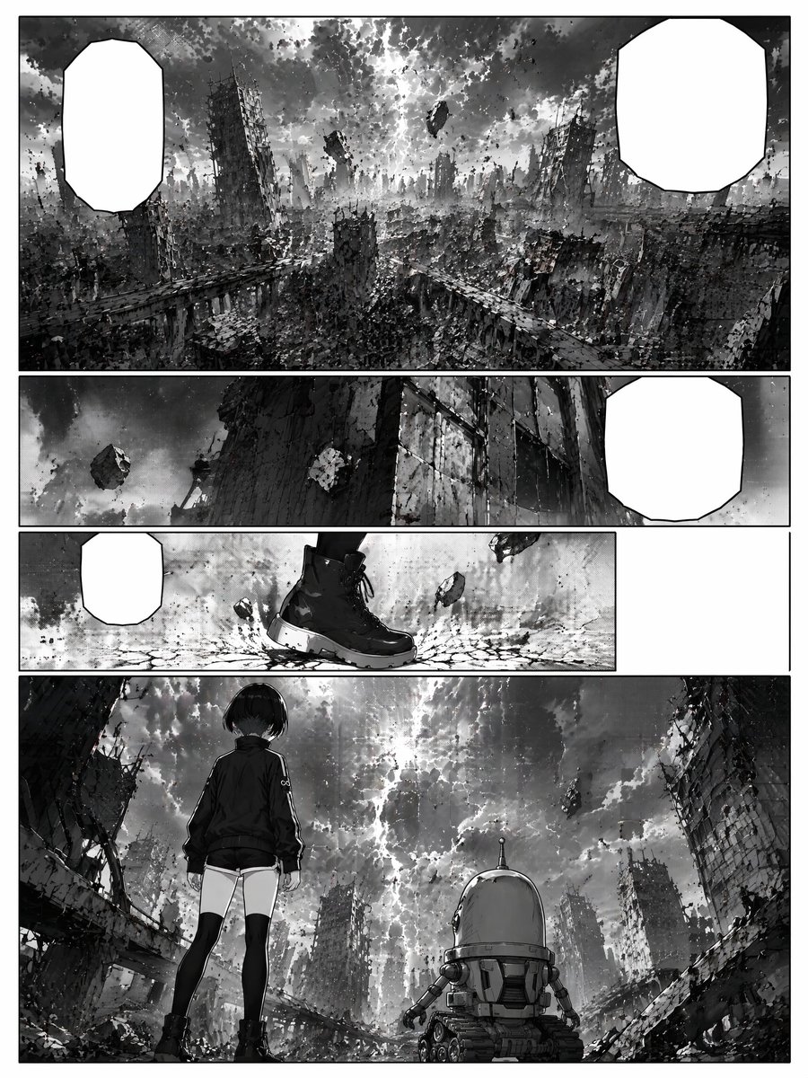 Ruined Sci-Fi Manga Page