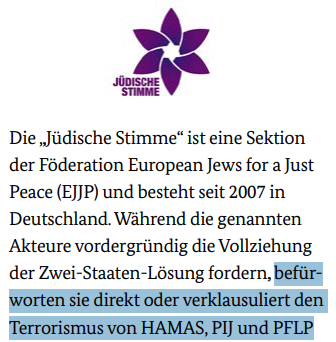 Jakob_Reimann's tweet photo. BREAKING

Die Jüdische Stimme @JSNahost wird auch im neuen #Verfassungsschutzbericht 2025 gelistet:

1. unter "säkularer propalästinensischer Extremismus"
2. Im Kapitel "AUSLANDSBEZOGENER EXTREMISMUS/TERRORISMUS" heißt es, die JS "befürwortet […] den Terrorismus von HAMAS, PIJ". https://t.co/Z9hWdBNTyj