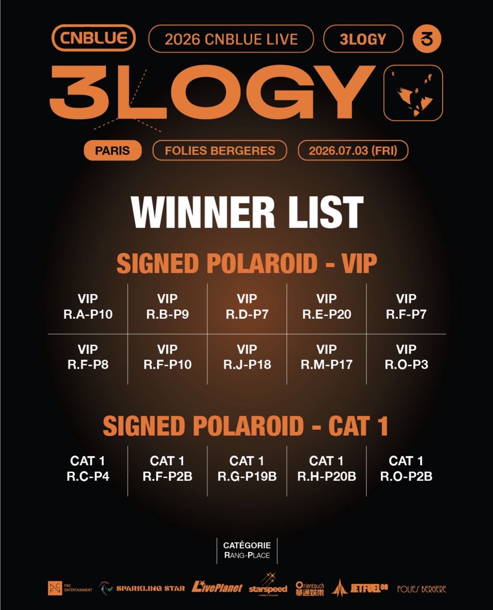 CNBLUE_FR's tweet photo. ✮⋆˙ Polaroïd signé pour les VIP et CAT1 

#3LOGY_in_Paris #CNBLUE https://t.co/ArkNqUAOYL