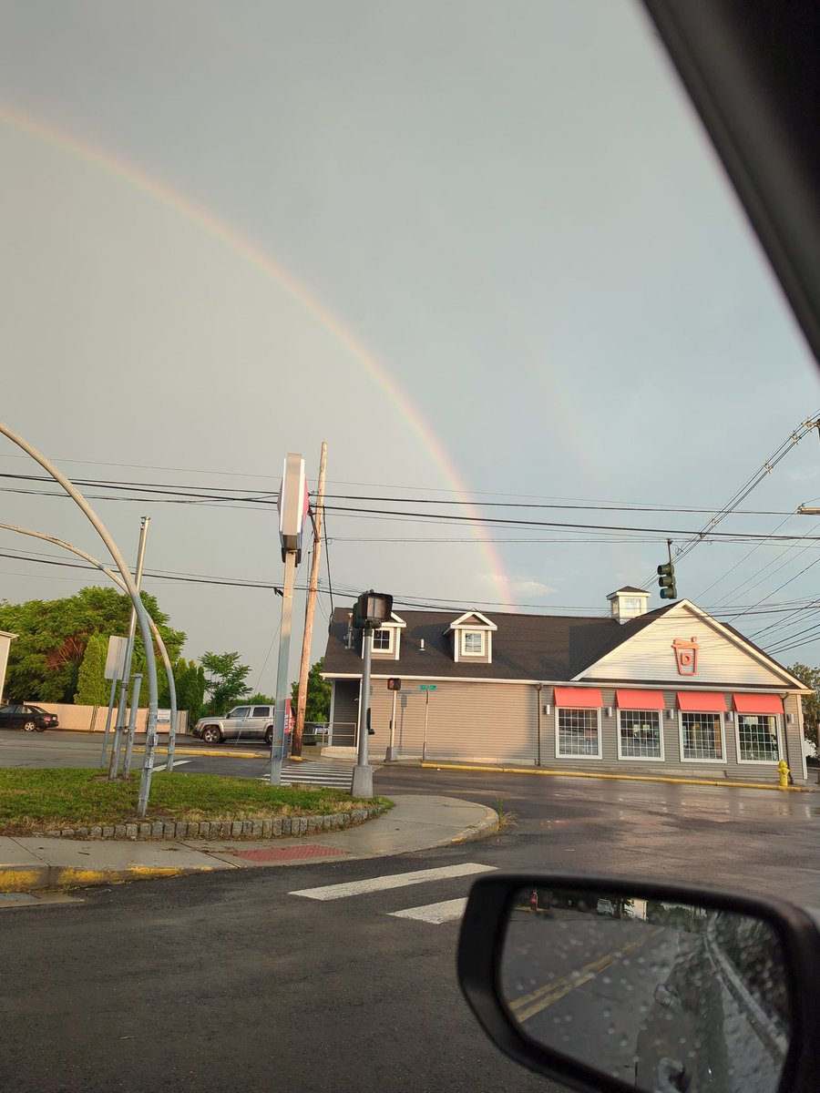 GroovyPuppet's tweet photo. Pride Month is over, but my local @dunkindonuts is still feeling it. https://t.co/hiyZ8qYffm