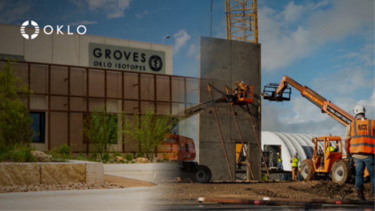 StockSavvyShay's tweet photo. $OKLO received DOE approval for the Documented Safety Analysis for its Groves Isotope Test Reactor. 

The project now advances to readiness review, fuel loading and first criticality which Oklo continues to target for July 2026. https://t.co/cTSPnnmQto