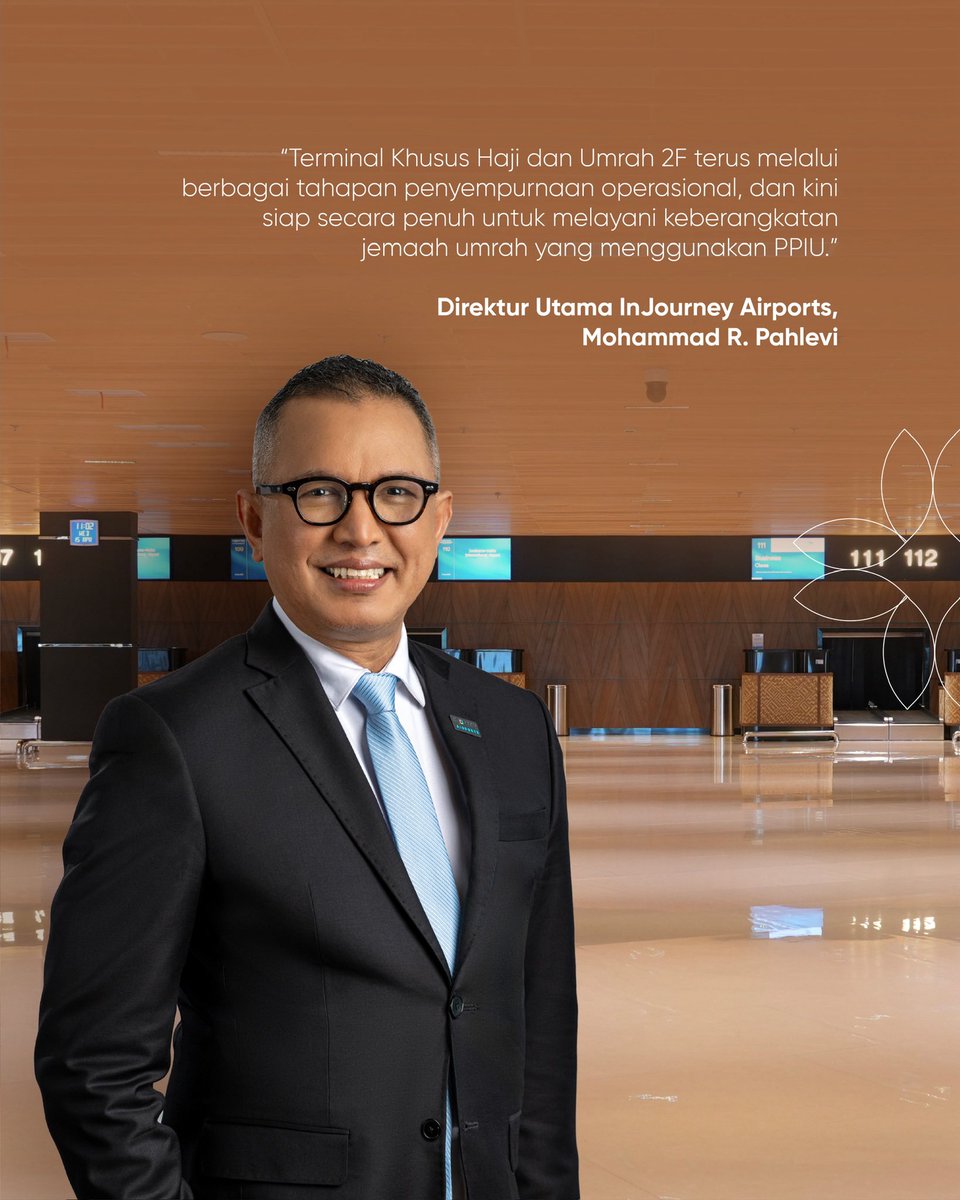 INJairports's tweet photo. Kabar penting untuk calon jemaah! Yuk, dicatat 🕋

Mulai 1 Juli 2026, keberangkatan umrah via Penyelenggara Perjalanan Ibadah Umrah (PPIU) dipindahkan secara bertahap ke Terminal Khusus Haji dan Umrah 2F @soekarnohattaairport. Terminal ini didesain khusus demi kenyamanan ibadah Anda tanpa bercampur dengan penumpang reguler 🛫🥹😇