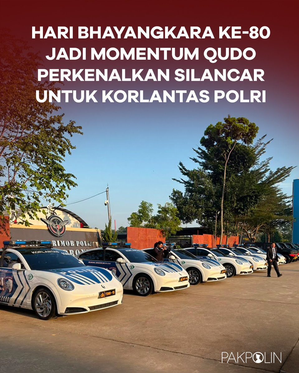 PolinPak's tweet photo. Di balik mobil patroli yang bertugas di jalan, kini hadir Silancar—aplikasi patroli digital karya PT Qudo Buana Nawakara yang membantu Korlantas Polri bekerja lebih cepat, cerdas, dan terhubung secara real-time.

#HariBhayangkara80 #Silancar #KorlantasPolri #QudoBuanaNawakara https://t.co/iiWrupjfEh