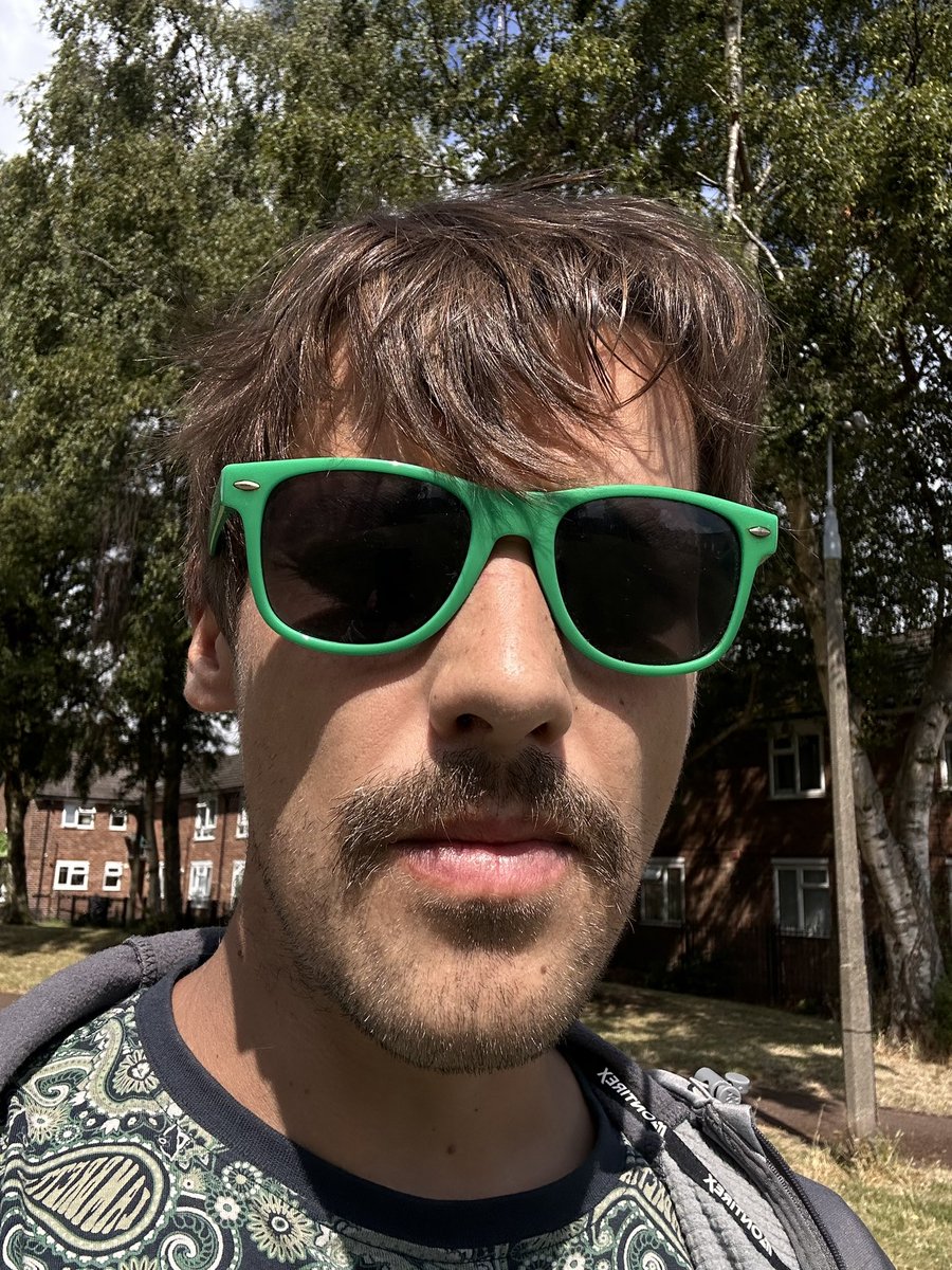 BoxMartian's tweet photo. Rock on with my dirty stache! I can't guarantee a better Bohemian Rhapsody than Freddie, but this caterpillar on my lip is definitely ready to hit some high notes or at least a solid low C. Mama... just killed a man... and my razor. #faceupdate https://t.co/5yFoKB3fpC