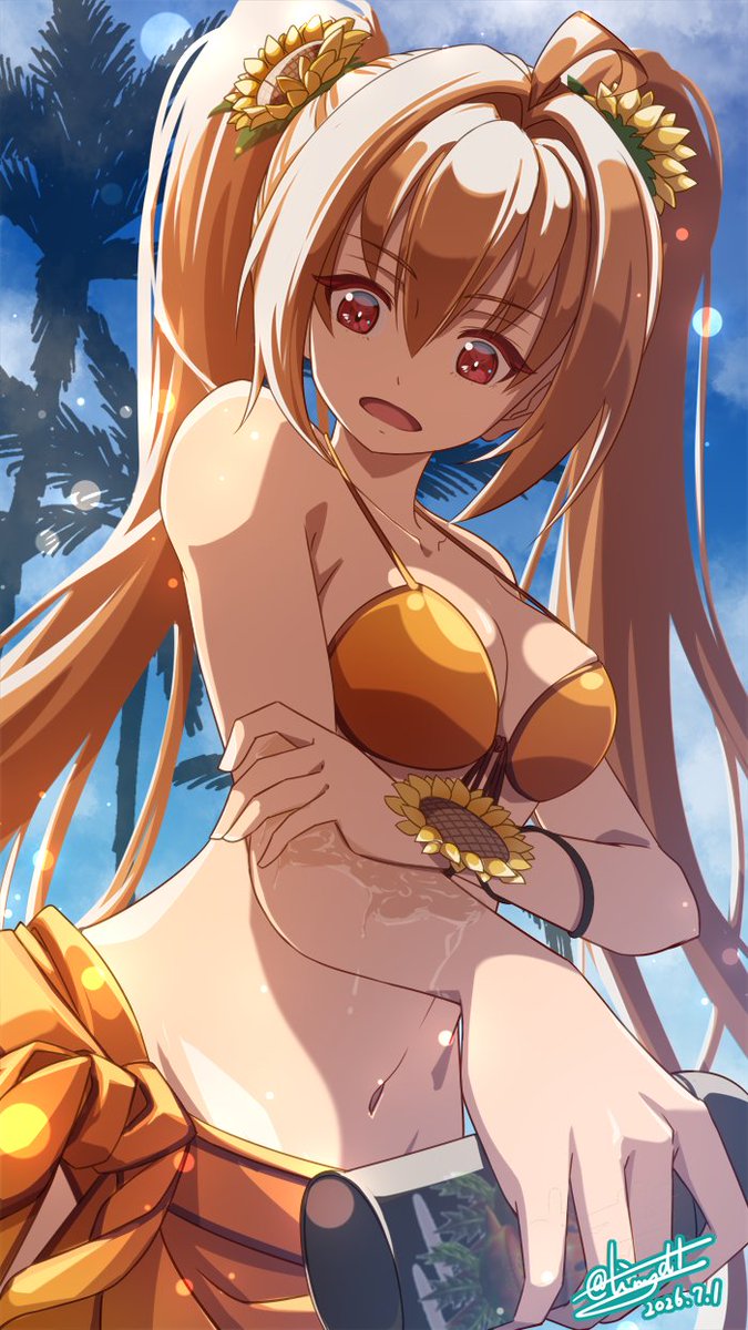 tiny_d1's tweet photo. 今年もやってきました🤗「夏だ！水着だ！！リクエスト祭」🎊
開幕を告げるのはエステルさん！眩しい✨✨

みんなからリクエストいただいたキャラをお題に水着イラストを描いていくよ！企画概要読んでから、こちらのポストにリプライでリクエストしてね🗨️😍
受付期間は7/4まで！はい、よーいスタート💥 https://t.co/SS2LlkvSlw