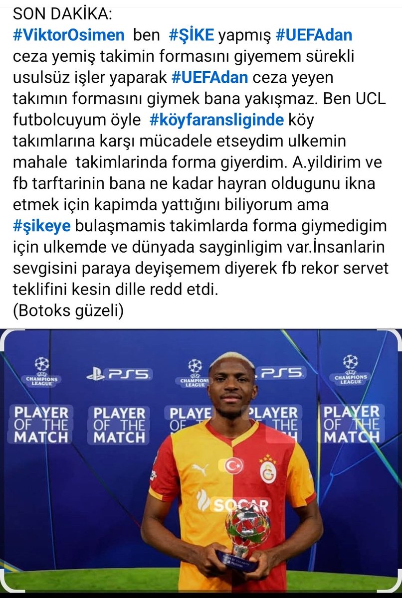 RafetMetin7's tweet photo. @ViktorOsimen vurdu bir kez daha gol oldu😉 https://t.co/iYa9DOYgDz