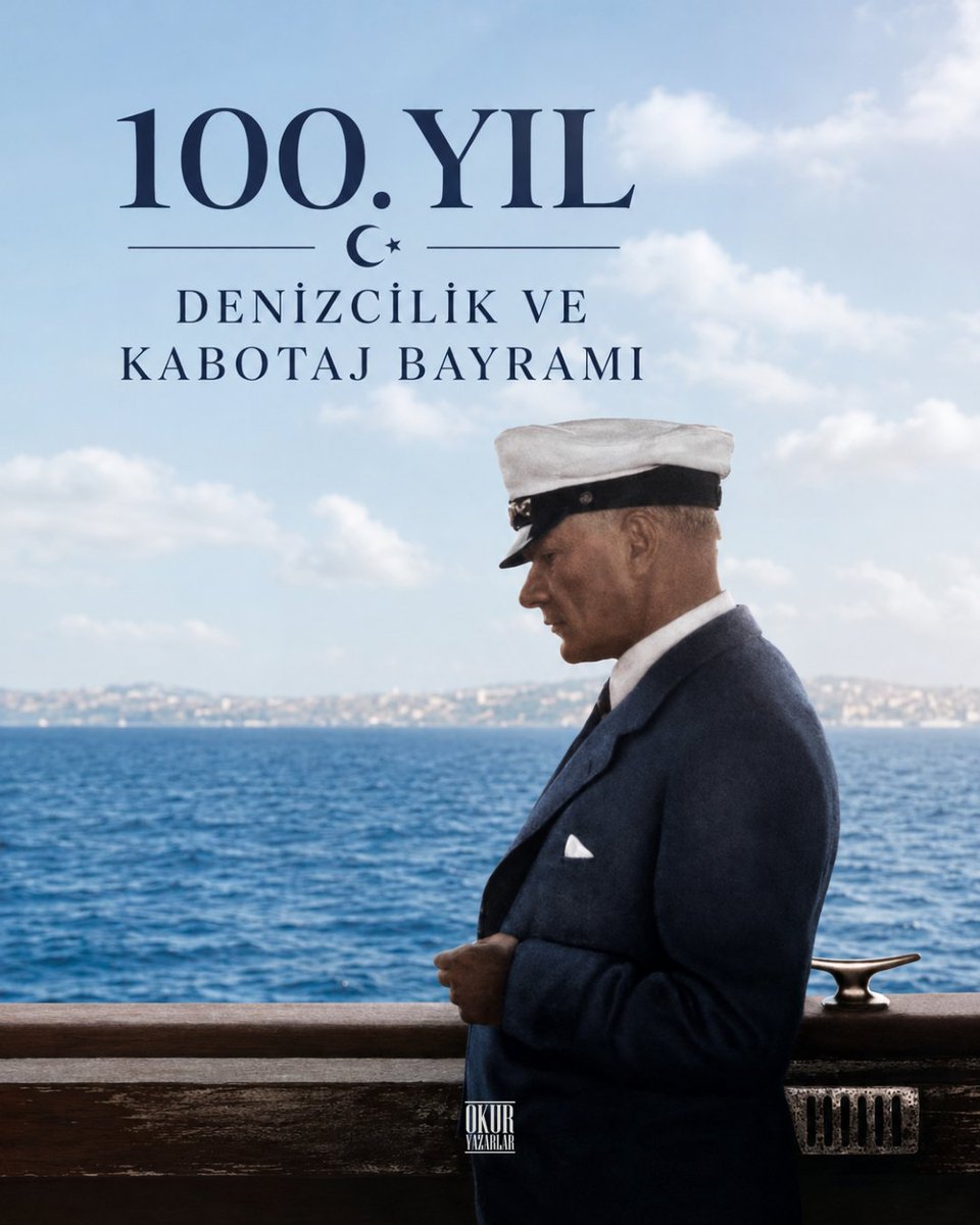 okuryazarlar's tweet photo. Denizcilik ve Kabotaj Bayramı’nın 100. yılı kutlu olsun!

#1TemmuzDenizcilikveKabotajBayramı https://t.co/ZLCN2kfsjA