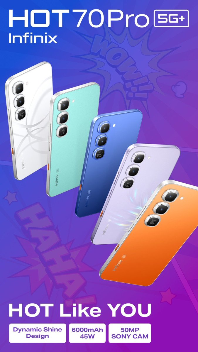 StephenO74016's tweet photo. #HOT70Pro #HOT70Series #ComingSoon #HOTLikeYou #InfinixHOT70PRO #NewHOT
Something good is cooking from @InfinixKenya Pre-order yours https://t.co/RPicbyxTJA