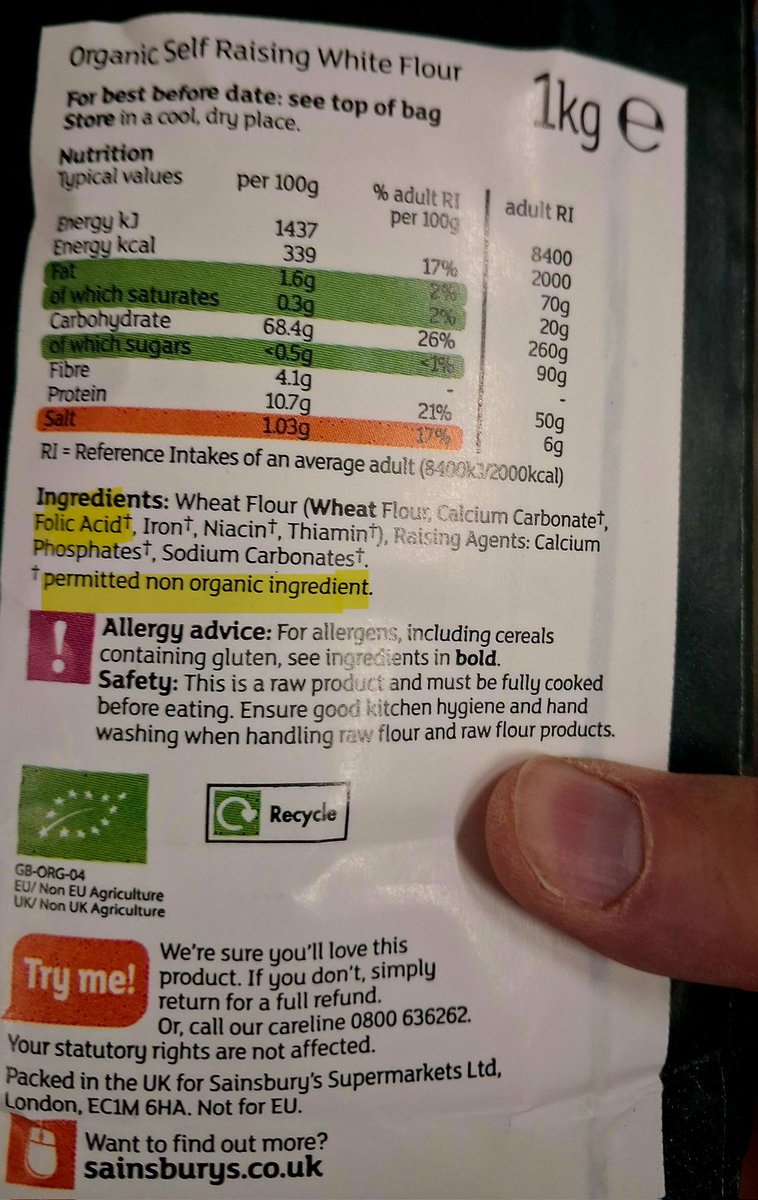 A1an_M's tweet photo. The legislation to mandate folic acid in all non-wholemeal flour (and therefore de facto, introducing it to almost all processed foods containing flour) was introduced in Parliament via a "statutory instrument". 

There is an increasing trend for government to do this, rather than use primary legislation,  and it means there is less scope for debate and scrutiny,  allowing bad, and unwanted, law to end up on the statute books.

This needs to stop. It's just another example of how broken our "democracy" is.

Government might say "but this is just a detailed technical measure, uncontroversial, no need for a full debate or Act of Parliament ".

Wrong wrong wrong!

This is mass medication of the public, without informed consent, when there are known and acknowledged dangers to health.