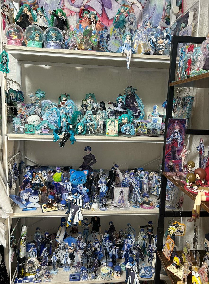 rin_coffret_'s tweet photo. オタク棚整理した！
飾れてないグッズまだあるのに場所がもうない。 https://t.co/CS7jJbLVGE