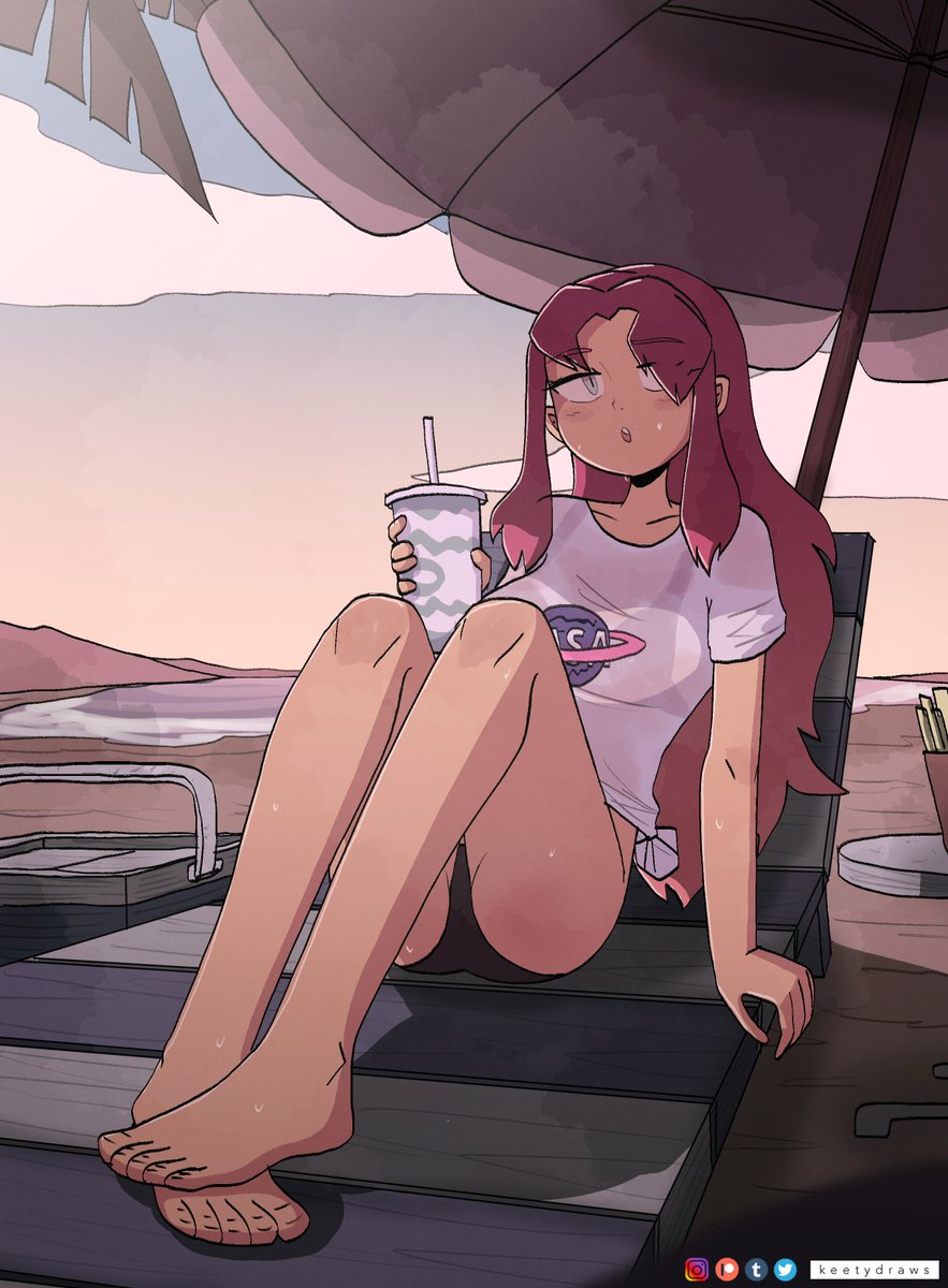 keetydraws's tweet photo. Starfire beach episode https://t.co/6zB2KJDQqs