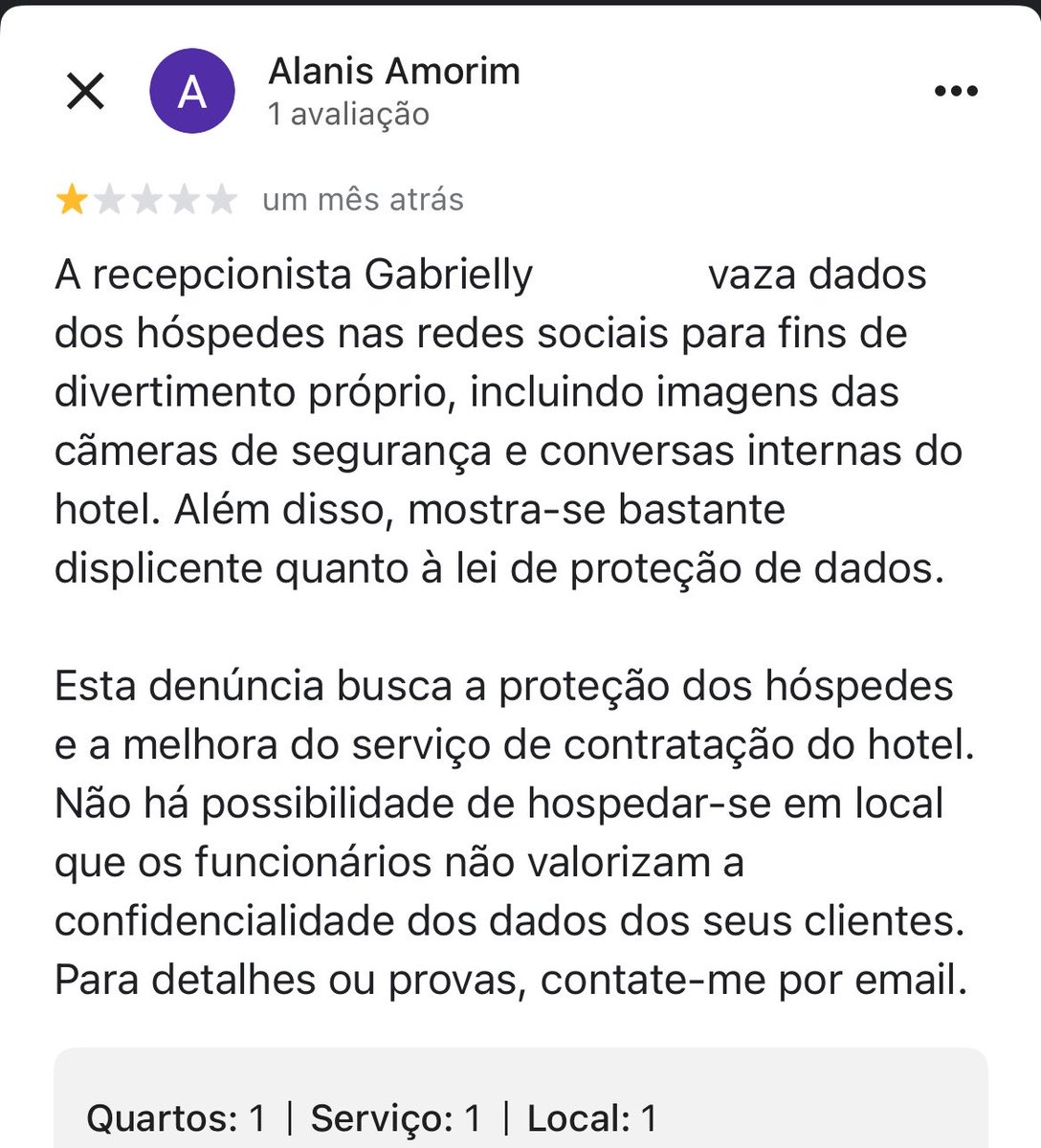 jeonginights's tweet photo. Informo que adotarei todas as medidas judiciais cabíveis em razão da publicação de informações falsas e difamatórias a meu respeito.

As acusações feitas nessa avaliação são completamente inverídicas e atingem diretamente minha reputação profissional, insinuando a prática de condutas extremamente graves, sem qualquer prova. Uma crítica sobre atendimento é um direito do consumidor, porém atribuir falsamente crimes e violações éticas a um profissional ultrapassa os limites da liberdade de expressão e pode configurar difamação e outros ilícitos civis e penais.

Também causa estranheza o fato de essa pessoa conhecer meu nome completo e meu local de trabalho, considerando que nunca divulguei publicamente essas informações em minhas redes sociais. Diante disso, solicitarei que a origem dessas informações seja devidamente investigada pelas autoridades competentes.

Confio que a verdade será esclarecida e que os responsáveis responderão judicialmente pelas consequências de suas falsas alegações. Minha reputação profissional foi construída com ética, respeito à privacidade dos clientes e cumprimento da legislação, e tomarei todas as providências necessárias para resguardar meus direitos.