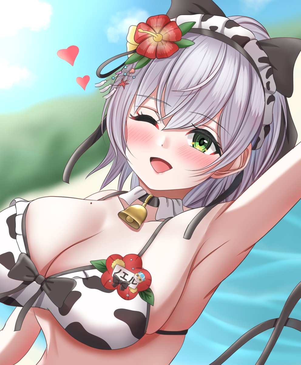 shiroganedannin's tweet photo. 夏だー！👙💕
 #ノエラート https://t.co/ART05EWXFV