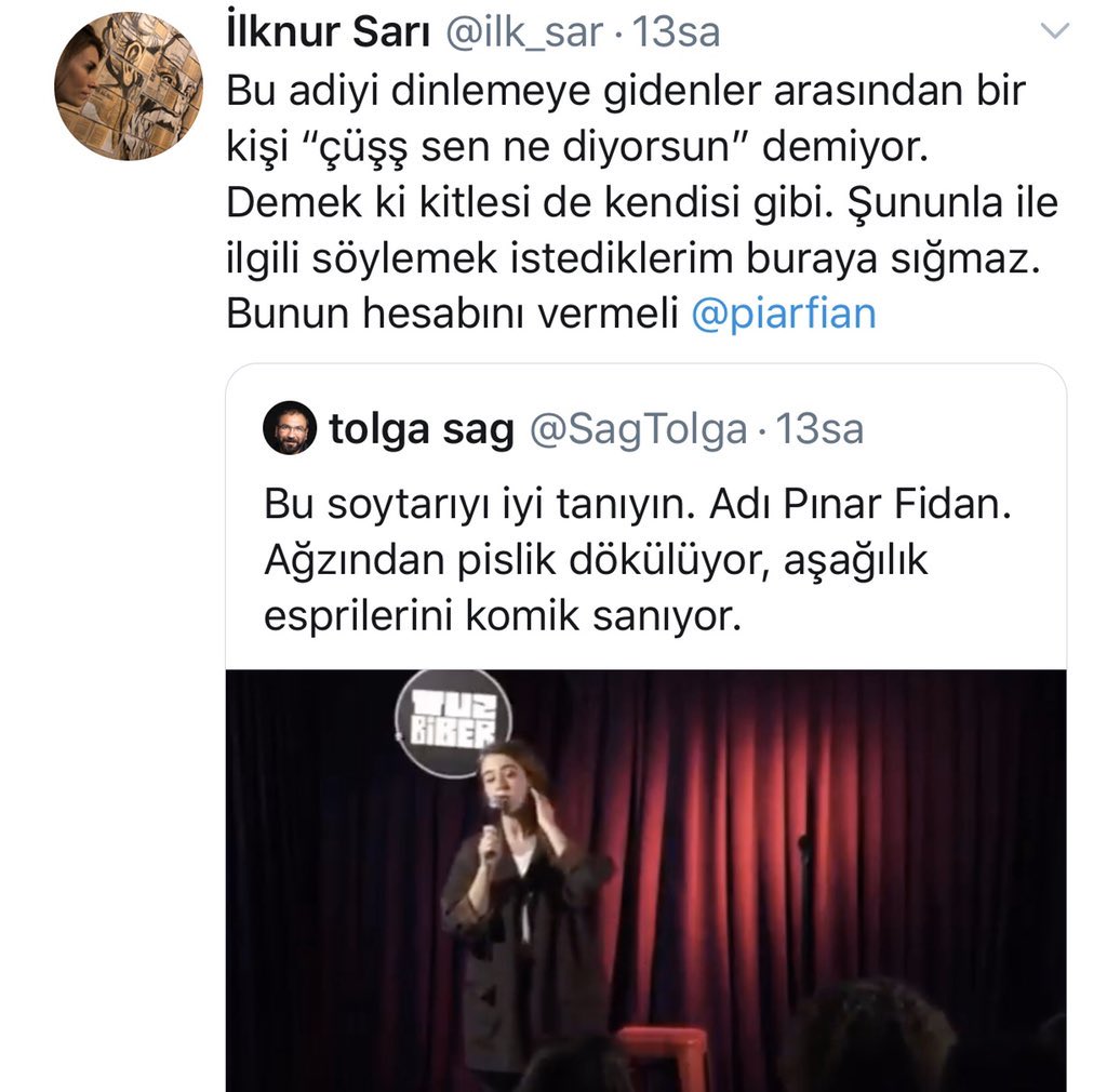 NekadarolduTR's tweet photo. Unutmadık!

İslam ile dalga geçen Deniz Göktas için 
"Mizah yapıyor, gülmekten korkmayın" diyen cenah,

Alevîlerle ilgili espri yapan Pınar Fidan'ı linç etmişti. https://t.co/IsRh5Wy9OE