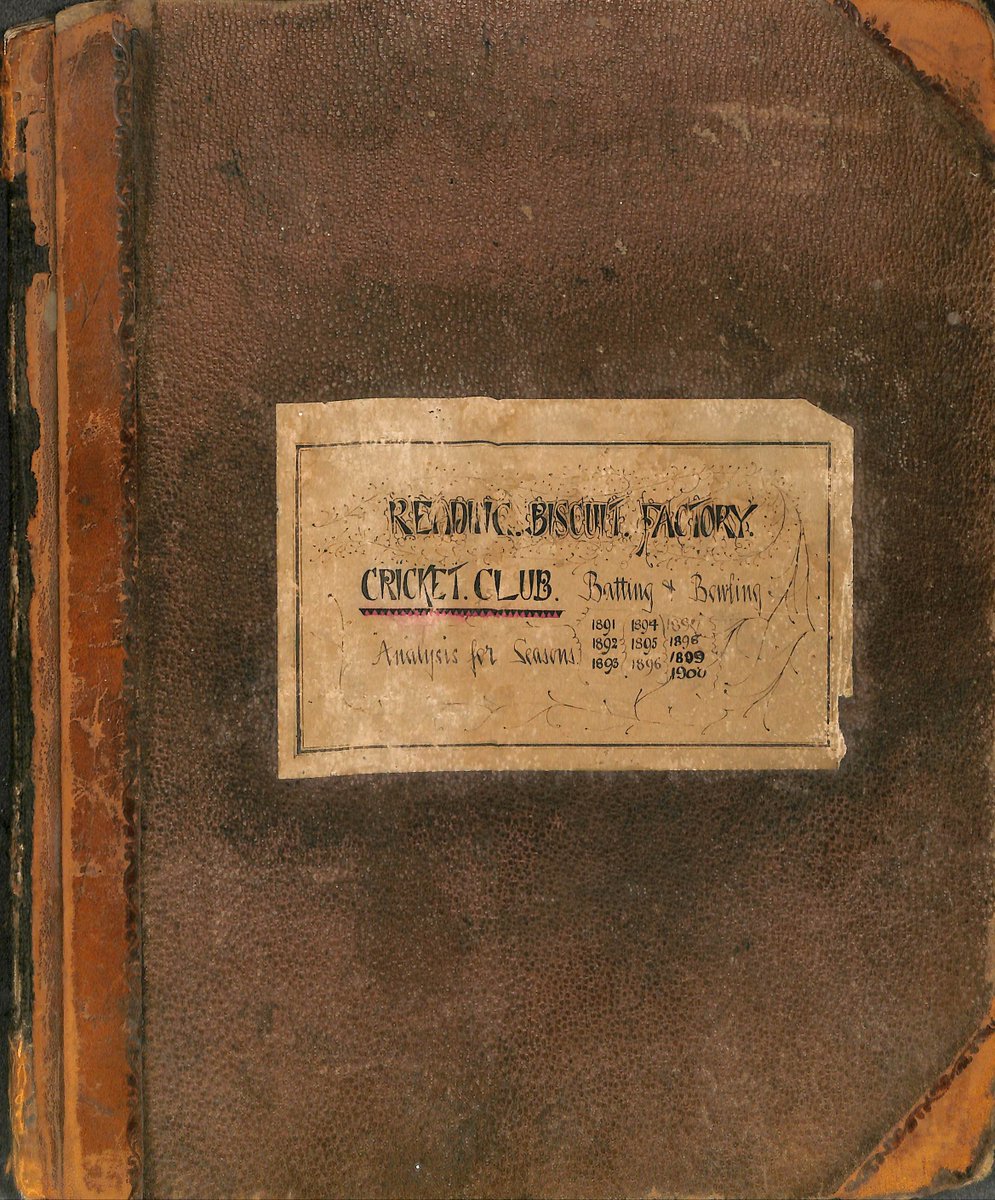 PeteG_cricket's tweet photo. We have uploaded a scan of a large hand-written book of statistics for 1891-1905 for the Reading Biscuit Factory teams.
See https://t.co/7Vw4TJvcfx
This is the first of three. The other two are very large and a real challenge to scan so feedback on this one would be useful. https://t.co/uudtlssD5S