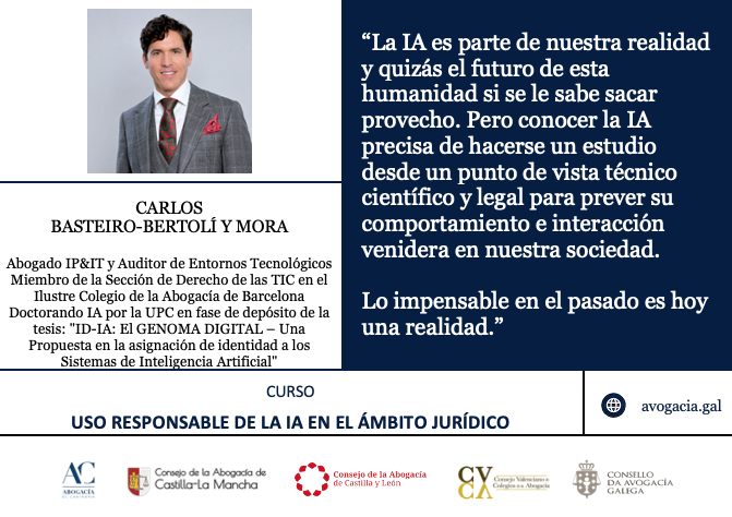 Avogacia's tweet photo. 📌 "Aplicaciones de la #IA en el ámbito #legal", impartida por Carlos Basteiro-Bertolí y Mora, nuestra próxima webinar sobre IA ( 2 de julio).
Coorganizan #ICACantabria, #CACLM, @Abogacia_CyL, @CVCA_Abogacia y @Avogacia
➡️ Inscríbete en: https://t.co/1R0Jjevf1P https://t.co/ld44OXtNFe