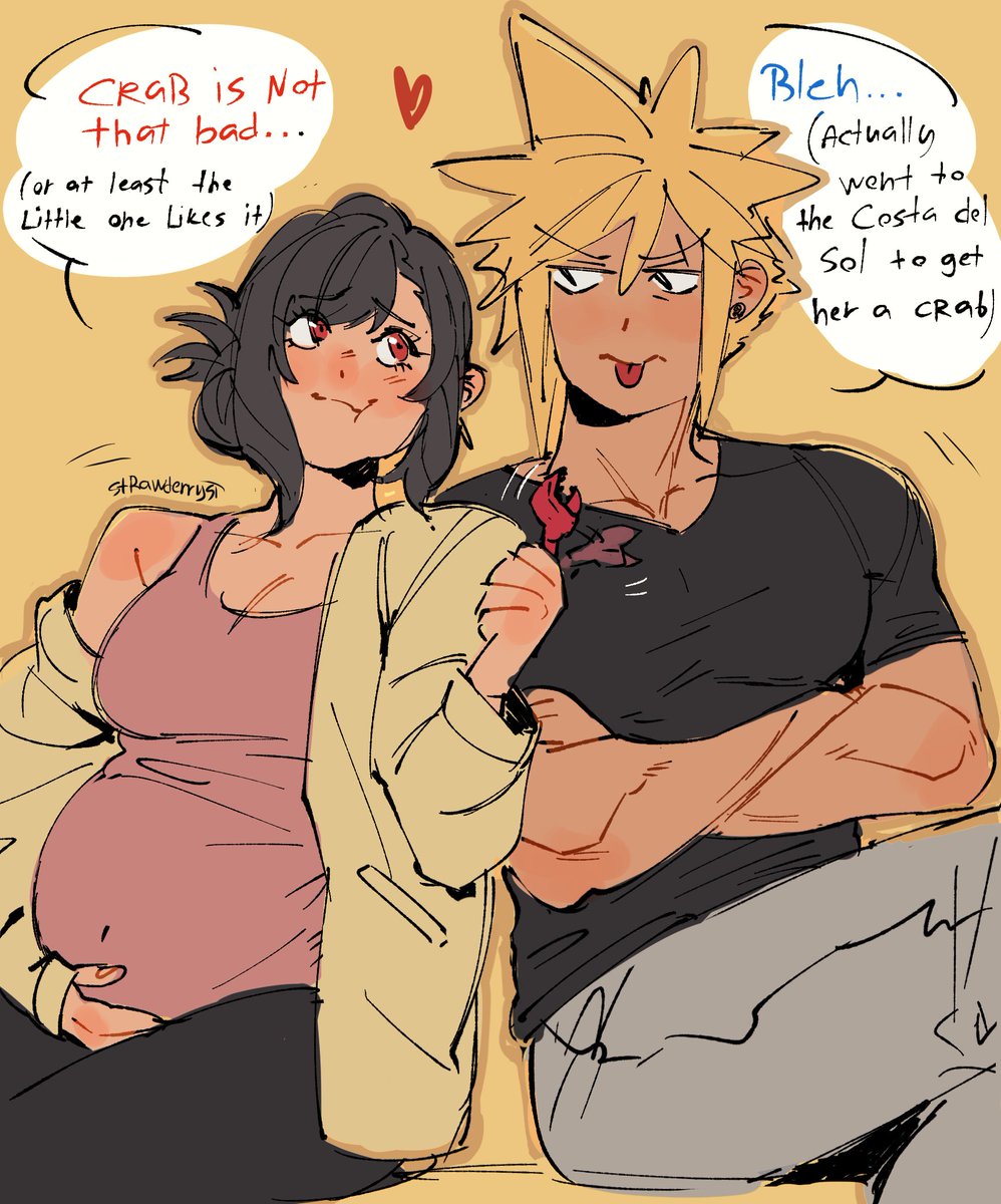 StrawderryST's tweet photo. (Context: Cloud and Tifa don't like crabs in the game)
Repost https://t.co/wsXnFqGRFm