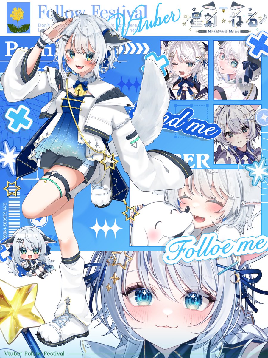 neru_sirius's tweet photo. ✦✧ #7月のVTuberフォロー祭り‍ ✧✦

7月2日にデビュー2周年✌🏻🐶
完全セルフ受肉Vtuber
＼でっかいぬ!／こと星刻ねるです🌌
新衣装お披露目と歌ってみたが出ます❕

🐶お星様大好きおおいぬ座
💎眠気を誘うチルボイス💭
🐶でもゲラꉂ🤣

拡散🔁いいね🩵
ぜひよろしくお願いします🌟꙳ https://t.co/KStJFxeL1C