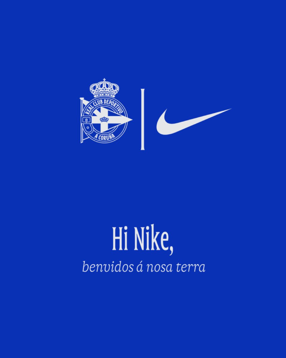 RCDeportivoEN's tweet photo. Welcome, @nikefootball 💙 https://t.co/kZelGjawsB