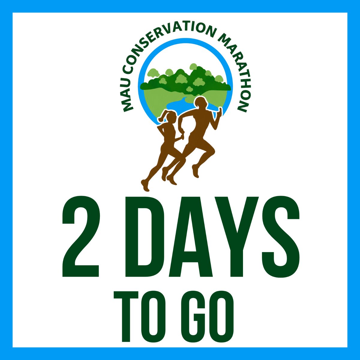 kass_fm's tweet photo. 2 𝐃𝐀𝐘𝐒 𝐓𝐎 𝐆𝐎! 🌿🏃‍♀️

The countdown is almost over!

In just 2 days, we'll unite for the Mau Conservation Marathon, where every step helps protect and restore the Mau Forest.

#MauConservationMarathon
#RunforMau
#KassDigital
#KassTV https://t.co/k4tGGCLajN