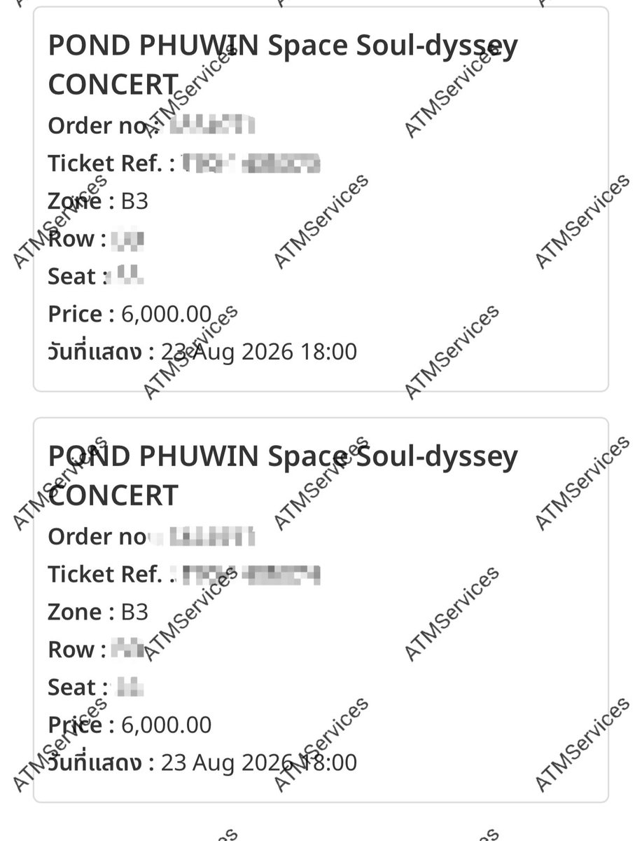 ATMServices_TH's tweet photo. รีวิวกดบัตร PONDPHUWIN CONCERT

NOT FOR SALE

#reviewATMservices https://t.co/KjfGTX3gRd