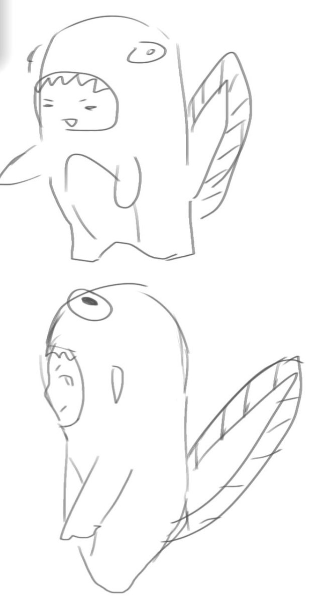 Blaxidii's tweet photo. Practice sketches of Gedna‘s true form https://t.co/CN8JcIQoJb