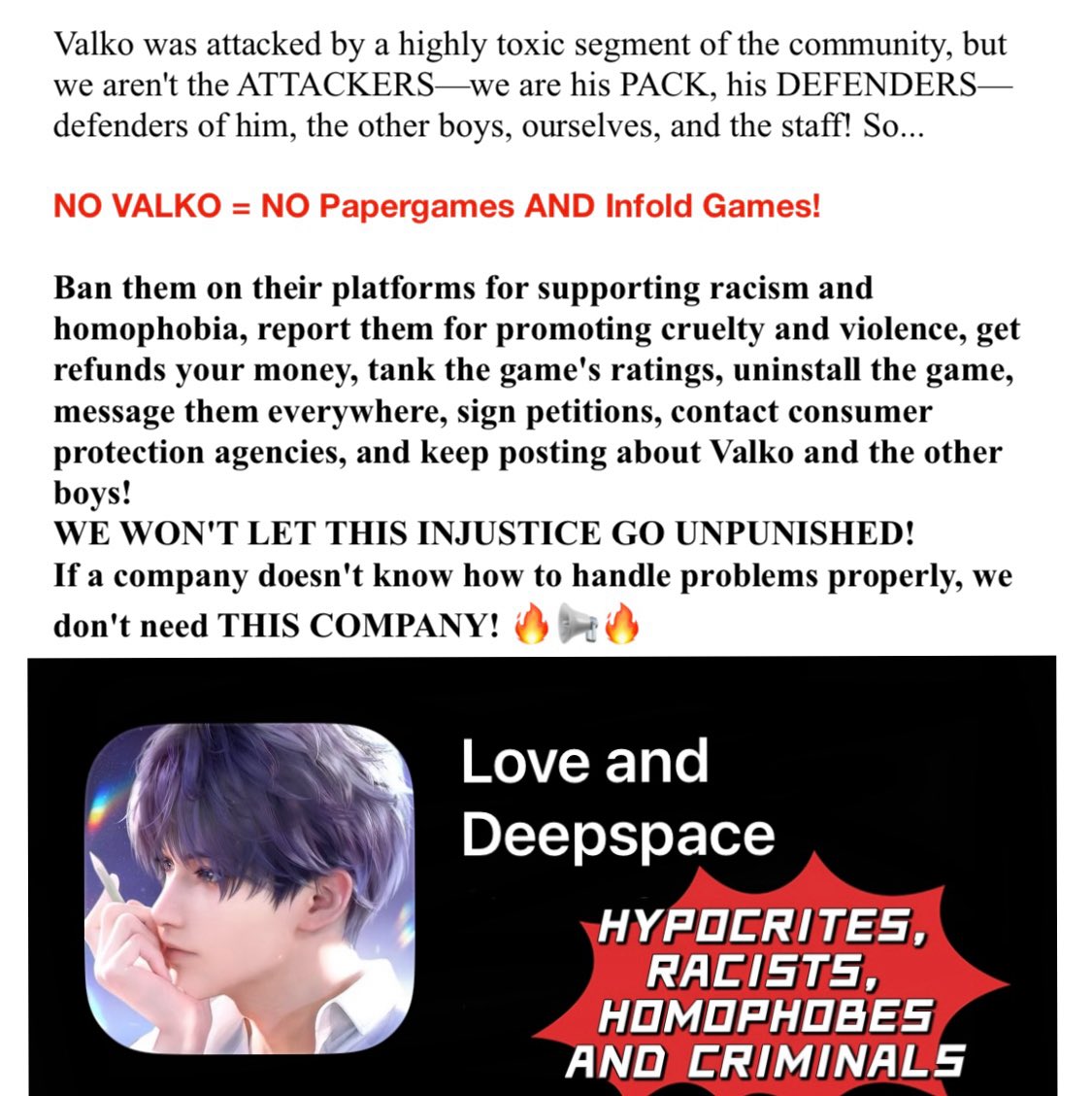 doondookins's tweet photo. @zaynekosleftnip DEAR PACK—and the community fighting not just for the wolf's existence, but for OUR RIGHTS! 🔥📢

#BRINGVALKOBACK #VALKO #SAVEVALKO #LoveandDeepspace #LADS #injustice #GIVEUSVALKO #VALKOPACK #LADSGLOBAL https://t.co/oRINQHM84n