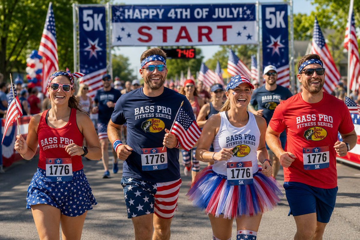 thejoyfulrunner's tweet photo. BASS PRO MIDWEEK MOTIVATION - Celebrate Freedom with a 5k https://t.co/YuOq1daD07 https://t.co/NSfrl6X4fC