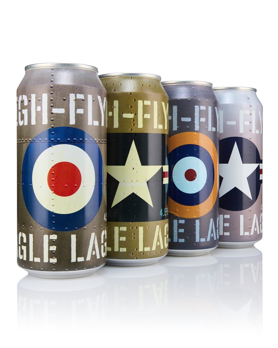 BrewBoard's tweet photo. High-Flyer. One crisp &amp; clean lager. Four different designs. Brewed for and available exclusively at The Eagle in Cambridge...🍺 https://t.co/BeSYhLO0cB