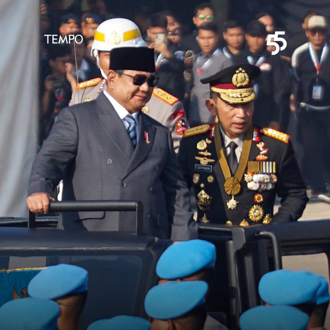 tempodotco's tweet photo. Pesan Prabowo ke Polri: Jangan Menyusahkan Rakyat

“Datanglah ketika rakyat membutuhkan, dengarkan rakyat, layani rakyat, lindungi rakyat. Jangan justru menyusahkan rakyat.” https://t.co/m1FS5dEJr3