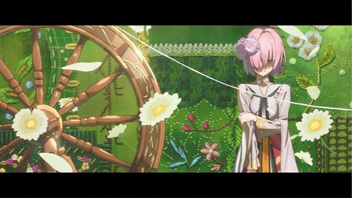 Merem110's tweet photo. 「Fate/Grand Order展 -星見の回廊-」展示会最初のエリア「オープニングシアター」で上映されるCloverWorks制作の新作アニメPVのカットが先行公開！ #FGO https://t.co/00hTu1sI3O