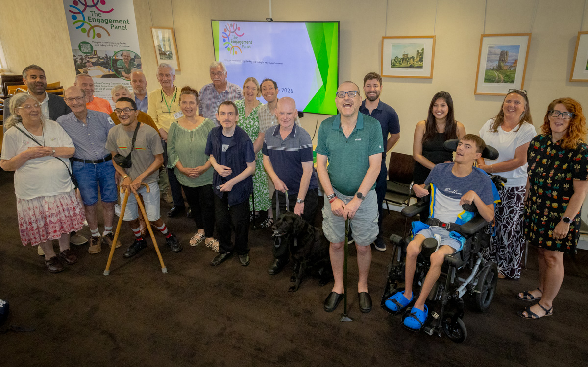 LeicsCountyHall's tweet photo. It’s Co-production week and we're celebrating our ASC Engagement Panel which brings together people who use our services, carers and senior leaders to share learning and good practice. If you're interested in making your voice heard, visit https://t.co/g48r1PkNm9 #CoProWeek2026 https://t.co/BmUuXPFb56
