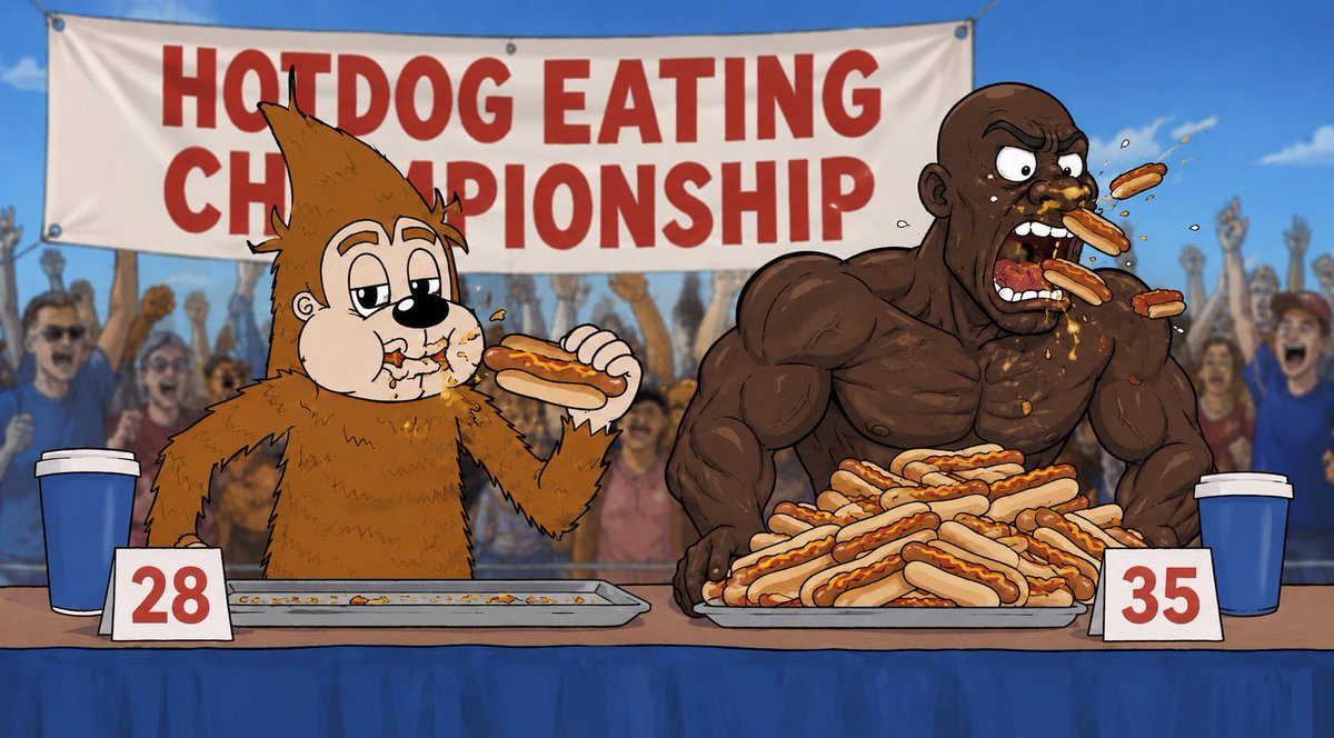 TheRealGorillie's tweet photo. If you punch your own balls and it hurts, does that make you strong or weak?
Stupid, it makes you stupid ๐ญ
So does bodybuilding for a hotdog eating competition with a seasoned campaigner ๐คฃ
#hotdogs #competition #muscles #letsgetgorilliin #gorillie #jokes #bodybuilder #winning https://t.co/Ql9wnUVCAA