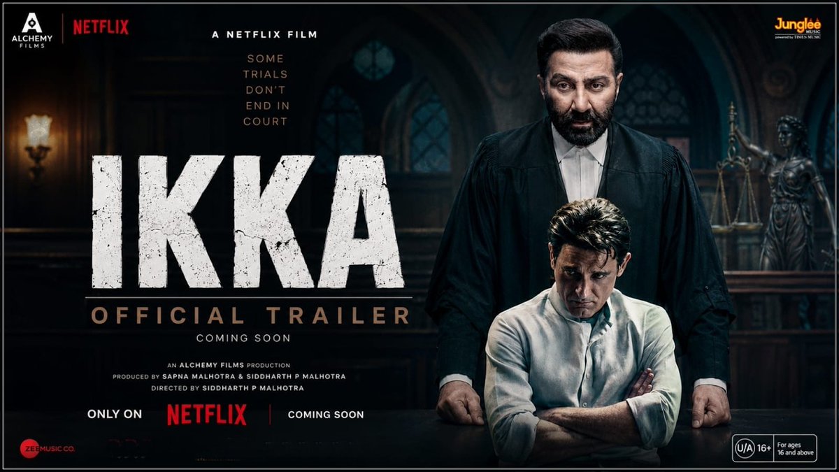 FilmyRohitN's tweet photo. #Ikka movie Trailer Kesa Laga Raha Hai 

ikka movie Netflix Main Release Kiya Jayega 

Ikka release date 10 July 

#SunnyDeol #AkshayKhanna https://t.co/sxFGFVEmMp