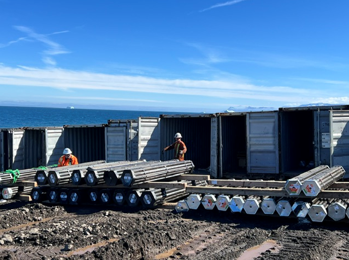80milePLC's tweet photo. ⛏️ Drilling has commenced at #80M's Disko-Nuussuaq project in Greenland. Two drill rigs are now operating on site, initially targeting high-priority zones at Qullissat, on Disko Island. Up to 9,000m of drilling planned during the 2026 field season ➡️ https://t.co/msi42nAl2b https://t.co/lHeicukqlV
