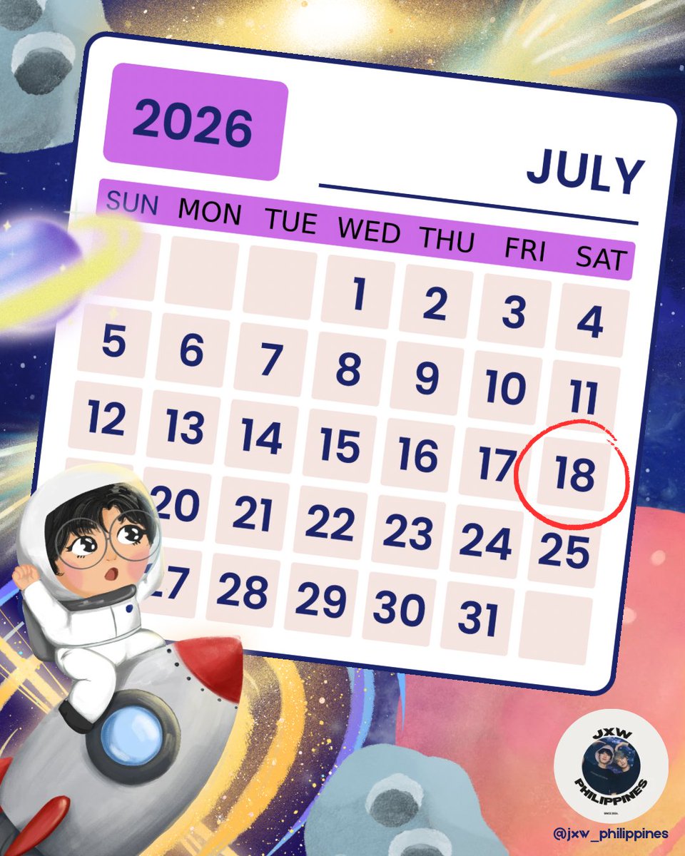 jxw_philippines's tweet photo. 🚌 𝐏𝐄𝐑𝐌𝐈𝐒𝐒𝐈𝐎𝐍 𝐆𝐑𝐀𝐍𝐓𝐄𝐃! 🎒

CARATs, we've got exciting news!

Mark your calendars because our long-awaited field trip is officially happening on 𝗝𝘂𝗹𝘆 𝟭𝟴, 𝟮𝟬𝟮𝟲, 𝗳𝗿𝗼𝗺 𝟭𝟬:𝟬𝟬 𝗔𝗠 𝘁𝗼 𝟱:𝟬𝟬 𝗣𝗠 ✨

Get ready to relive the excitement of school excursions as we celebrate WONWOO's birthday with a day full of learning, laughter, and unforgettable memories.

📍 Save the date.
📝 Registration opens soon.

#LittleWONstein is going on a trip in his favorite rocket ship 🚀🔜