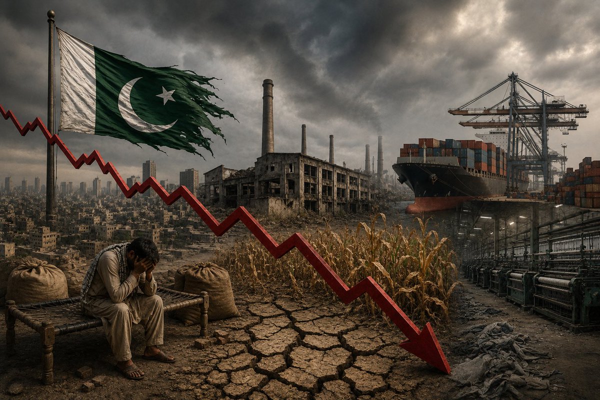 TGeopolity's tweet photo. Pakistan’s Economy Sinks Further into the Abyss

Geopolity senior analyst Mozimmal Hussain recently visited Pakistan and saw first-hand the systemic collapse of Pakistan’s industrial and agricultural sectors. He believes without a fundamental cultural shift towards prioritising collective interests over individual greed, Pakistan remains at risk of long-term economic irrelevance.

https://t.co/VaVnznzFNb