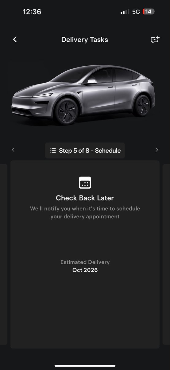 OldWorld23's tweet photo. @Tesla qui prolonge le temps d’attente pour une couleur 😭 https://t.co/nhWB3WN4zh