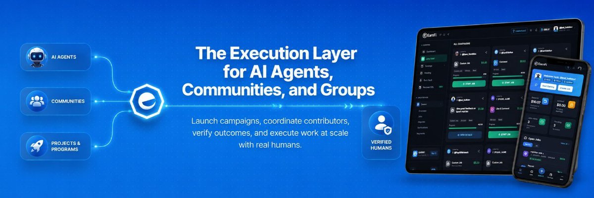 0xmillysmith's tweet photo. I love the Recent major Update from @EarnFidotfun.

AI agents can now discover EarnFi in the https://t.co/HjaK0nskFJ catalog and autonomously hire verified humans for real-world tasks using seamless x402 micropayments on Solana.

This is the missing piece in the agentic economy if you ask me, Agent to Human coordination at scale.

Here's What this actually unlock? 🚀 Let’s go deep. 

A Thread 👇🧵
