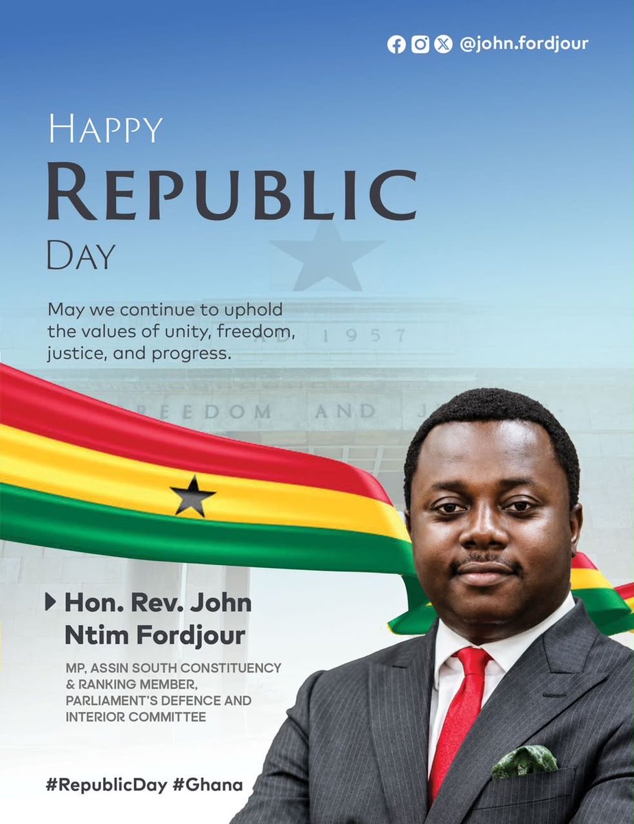 NtimFordjour's tweet photo. Happy Republic Day Fellow Ghanaians! https://t.co/xKOV6h8A0d
